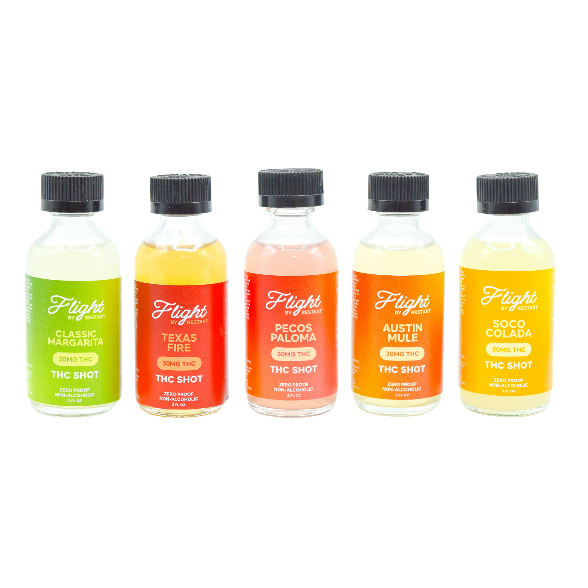 FLIGHT Delta 9 THC Beverage 30MG Cocktail Shots 5/pk